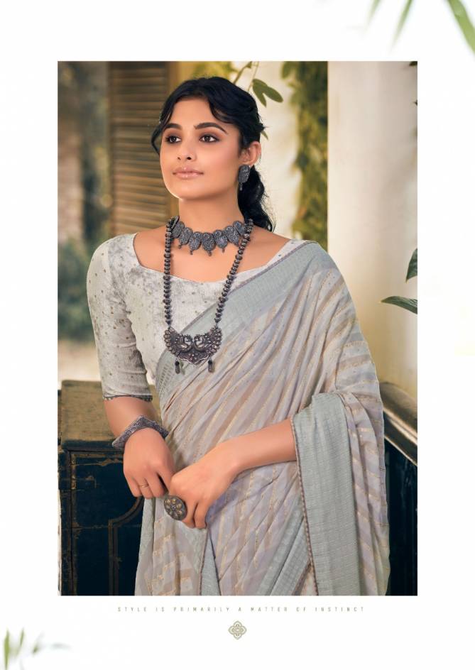 Kashvi Mareena Printed Georgette New Designer Ethnic Wear Saree Collection